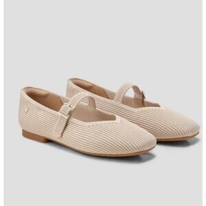 NWOB VIVAIA Margot Mary-Jane Flats Square-Toe Washable Sz 5 Capsule Wardrobe